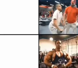 Comparison of the athlete's man with the poor man