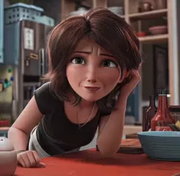 واکنش صادقانه شخصیت های کارتونی دختر