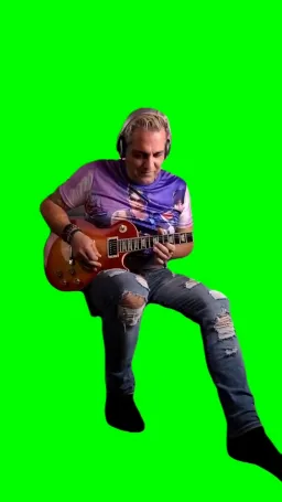 Electric Guitar Mehran Modiri - green screen