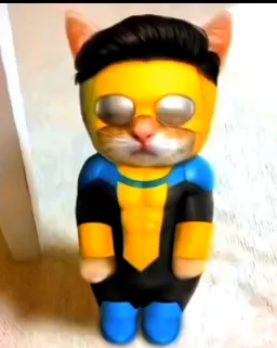 گربه با لباس اینویسیبل