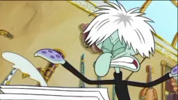 اختاپوس عصبانی درحال نوشتن