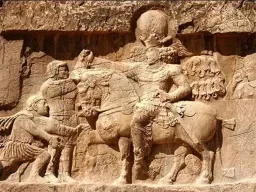 Roman Emperor Knee Valerian against Sassanid Shapur I