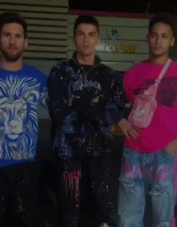 رونالدو و مسی و نیمار ایرانی