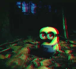The highly scary look of the minion