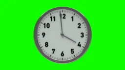 پرده سبز ساعت