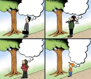 A tree and different ideas