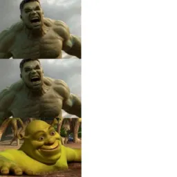 Comparison of Hulk and Shrek's three -level