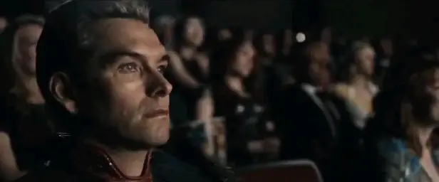 Homelander watches a movie