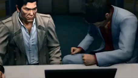 Yakuza slams table