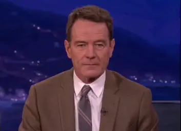 Bryan cranston, Aron Paul & Conan staring at camera