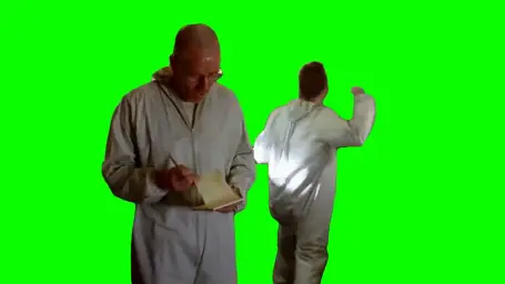 Walter and Jesse:yes hell yeah greenscreen