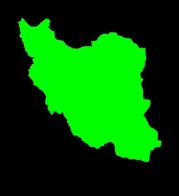 پرده سبز نقشه ایران