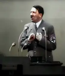 Famous lecture by Adolf Hitler (Color)