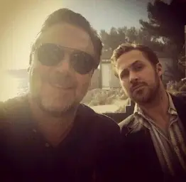 Ryan Gosling and Russell Crowe