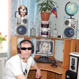 Man Behind the computer desk