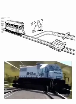 رد شدن قطار از هر دو ریل انتخاب