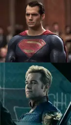 super man & homelander Comparison