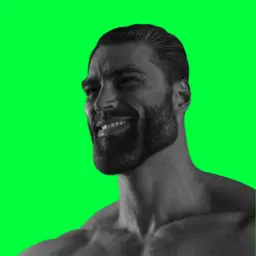 Giga chad green screen