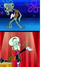 Squidward poor and performer