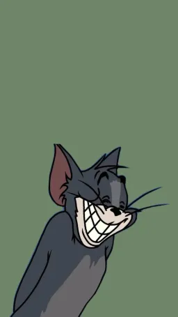 Tom is laughing