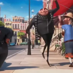 رقص و خوشحالی شخصیت های فیلم و کارتون