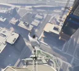 Franklin's fall and jump out of height