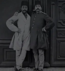 Nasser al -Din Shah and his son