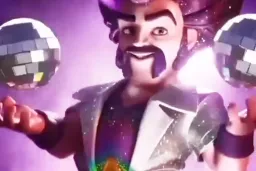 جشن و رقص ویزارد و کاراکتر های کلش آف کلنز