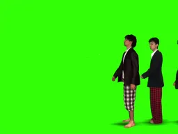 real boys dance green screen