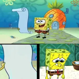 Sponge Bob See Paper and Comfort (3 Surface)