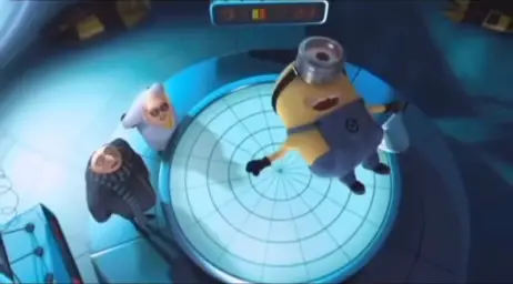 Minion floating to space