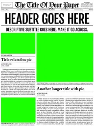 Green curtain of daily newspaper 2