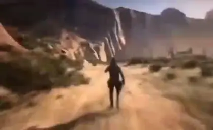 Arthur Morgan is running fast