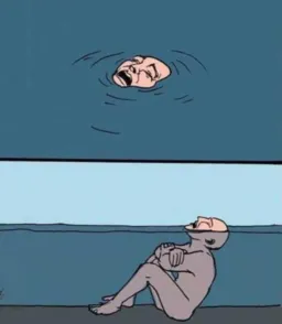 A man who claims to be drowning