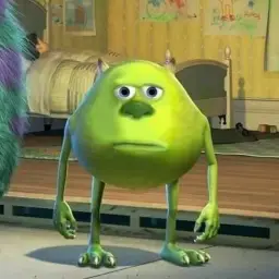 Mike wazowski poker face