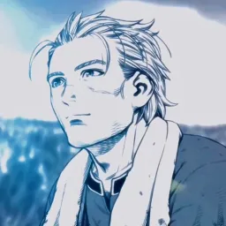 An anime character is staring at the horizon