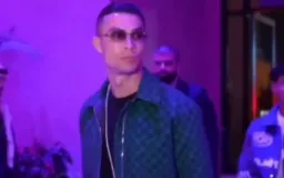 Ronaldo is walking