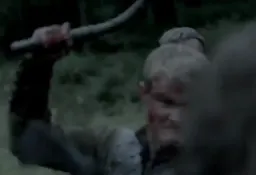 Ragnar staring at the man