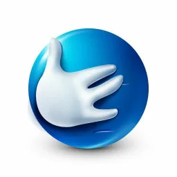 Blue emoji with her hand over her eyes