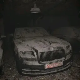 The reaction of the dirt car;