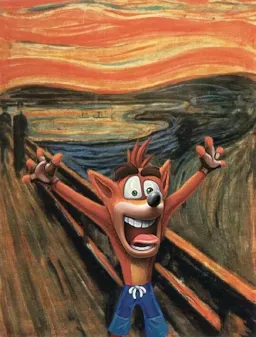 scream painting crash