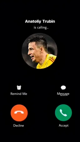 آناتولی تروبین درحال تماس گرفتن