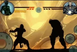 واکنش صادقانه بازی shadow fight