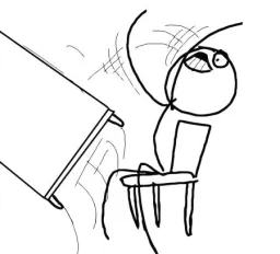 woojk throwing the table