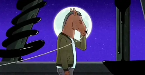 BoJack horseman falling in the dark and loneliness