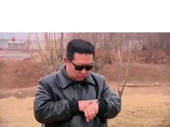 Kim Jung Un and his generals counting down