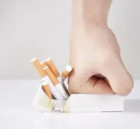 Crushing cigarettes