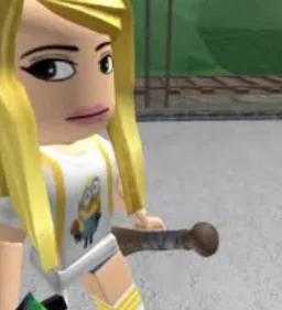 نگاه مشکوک دختر روبلاکسی