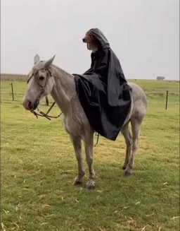 سگ سوار بر اسب