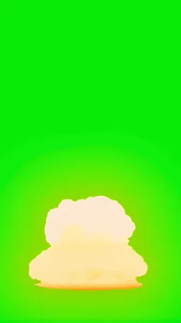 Green curtain explosion second version